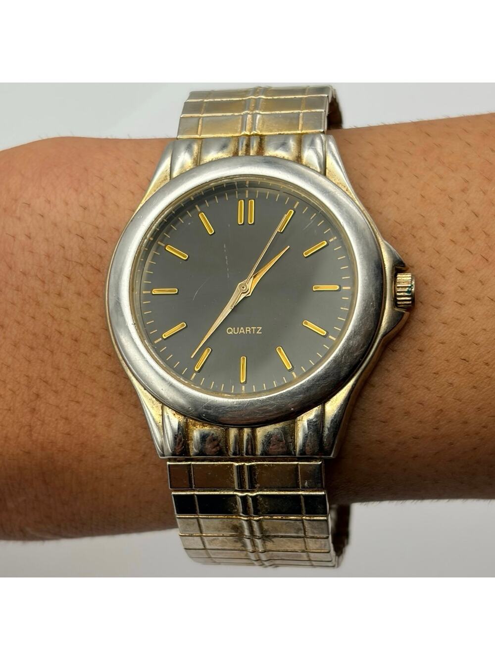 Vintage Silver & Gold Men’s Watch